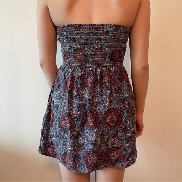 Paisley strapless boho dress-S great condition! - Picture 2 of 2